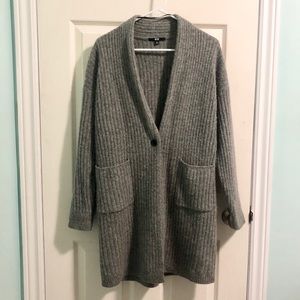 100% Wool Long Cardigan